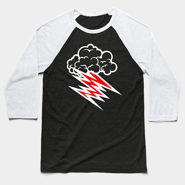 Hella copter lightnig Baseball T-Shirt by tukiem